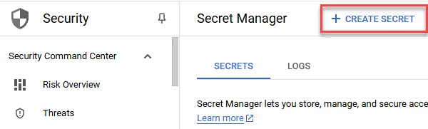 create secret