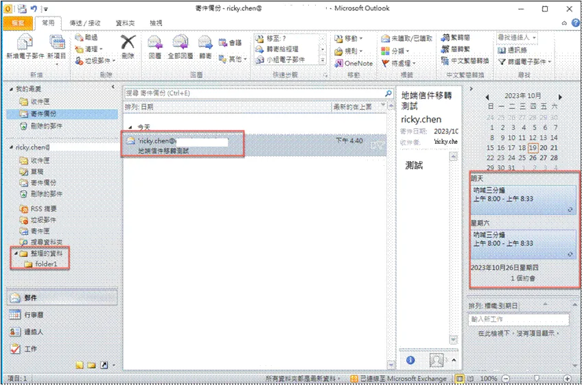 Outlook original data overview