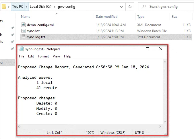 Waiting for trigger and viewing sync status