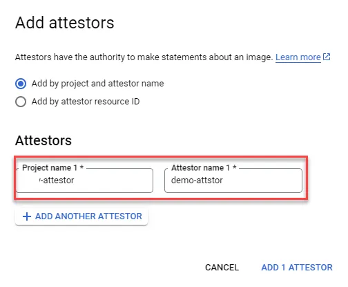 Setting up Binary Authorization policy