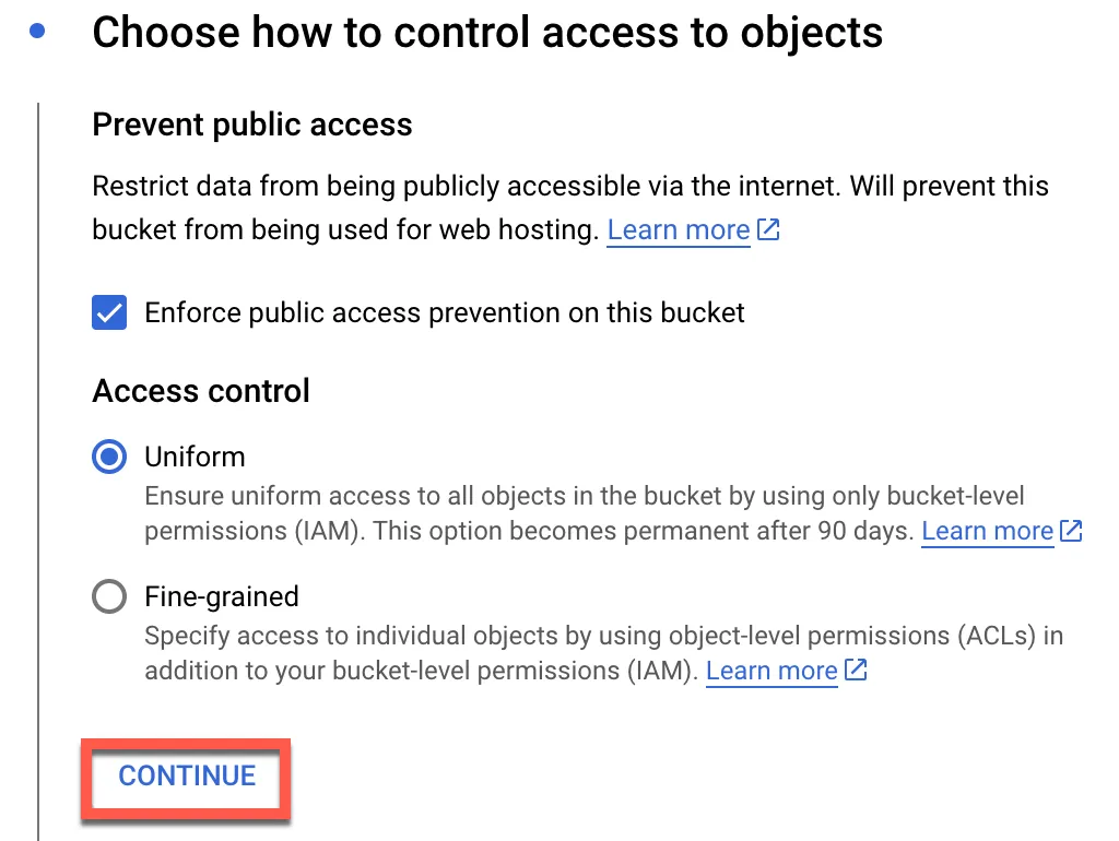 Selecting default settings again