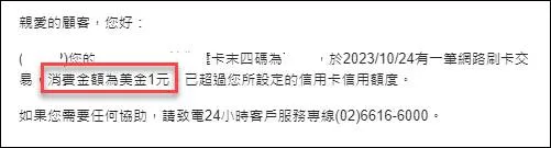 Credit card charge confirmation