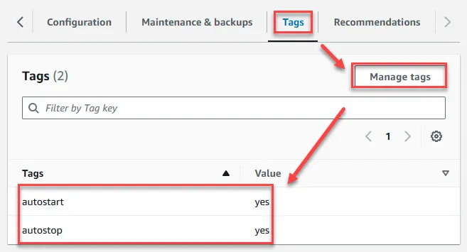 Add RDS Tags