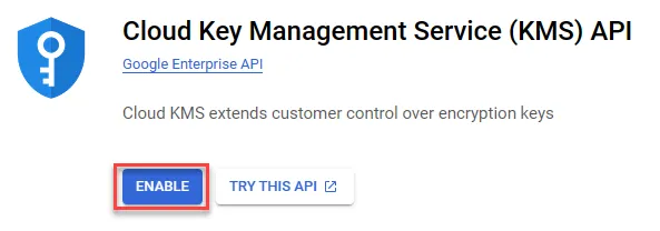 Enable KMS API