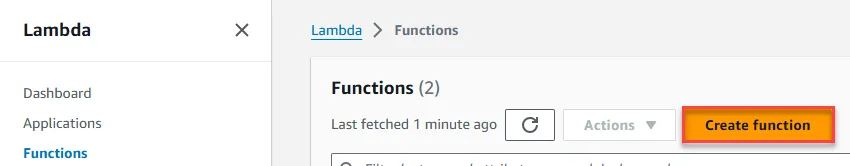 Create Lambda Function