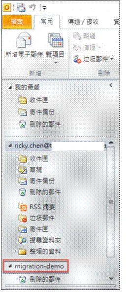 PST folder in Outlook
