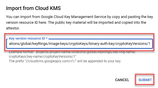 Submit Attestor Configuration