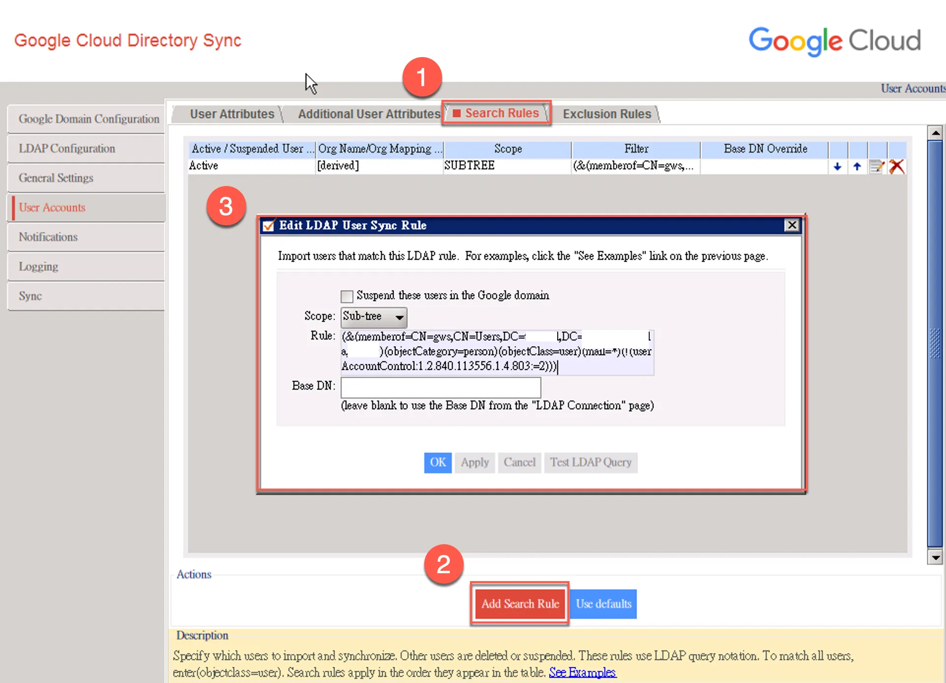 Adding Search Rules