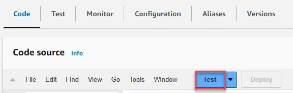 Test Lambda Function